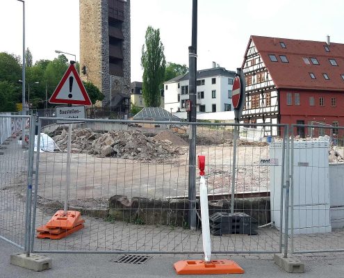 Baustellenreport Wohnen am Königsturm in Schwäbisch Gmünd