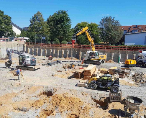 Baustellenreport Neubau Mehrfamilienhäuser in Backnang