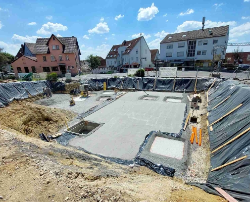 Baustellenreport Neubau Mehrfamilienhaus in Waiblingen