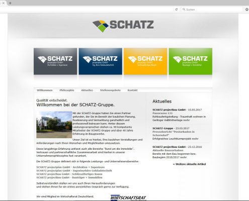 Screenshot Website 07/2010 - 08/2017